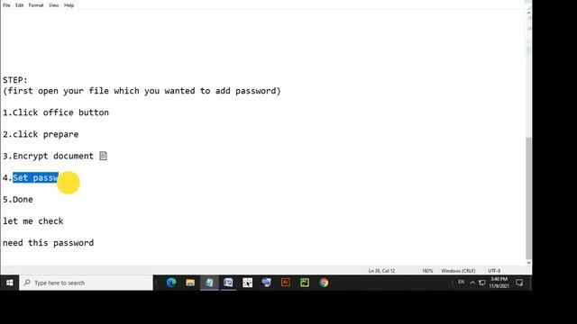 How to Set Password in Microsoft Office Word 2007||Create a Password for Microsoft Word 2007 смотреть онлайн