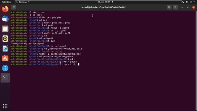 03 Linux - Acitivité 2 - les commandes: pwd / gedit / cat / rm -rf ..... смотреть онлайн