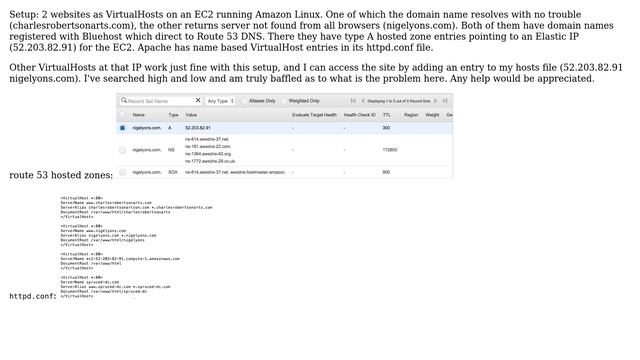 DevOps & SysAdmins: DNS lookup fail with VirtualHost on EC2 смотреть онлайн