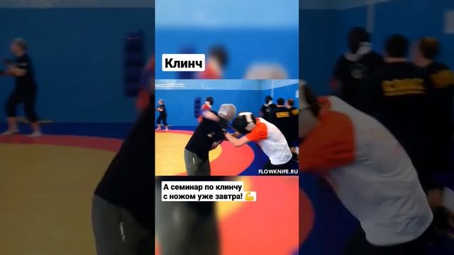 Клинч с ножом. Ножевой бой. #shorts