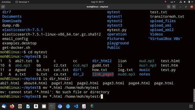 linux command line ch4 -cp,mv,ln,mkdir,rm معالجة الملفات والمجلدات смотреть онлайн