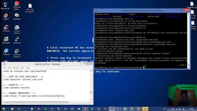 Installasi Wordpress dan Hosting Domain di Ubuntu Server смотреть онлайн