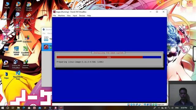 Installasi linux (debian 8) di virtual box смотреть онлайн