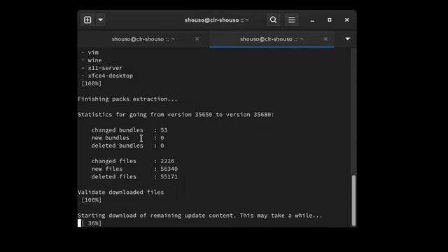 Updating Clear Linux смотреть онлайн