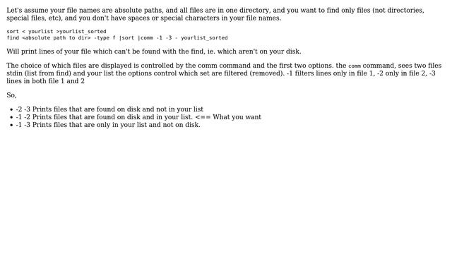 Unix & Linux: Find files on disk that match a really long text list of files (4 Solutions!!) смотреть онлайн