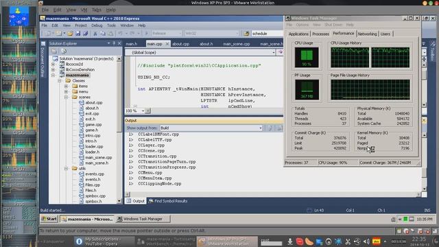Cocos2D game compiled in GCC vs MSVC 2010 смотреть онлайн