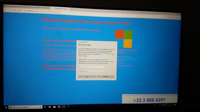 Windows Defender Alert : code d'erreur #0X3e7 смотреть онлайн