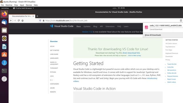 How to install Visual Studio Code (VS code) On ubuntu смотреть онлайн