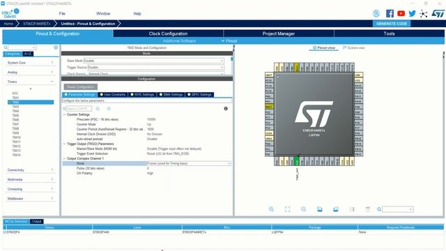Timer Output Compare Mode Programming in STM32F446RE | STM32 | STM32 CUBE MX | STM32F446RE | T - 14 смотреть онлайн