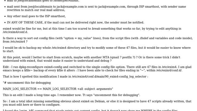 Chosing a mail service on Debian, for a specific use смотреть онлайн