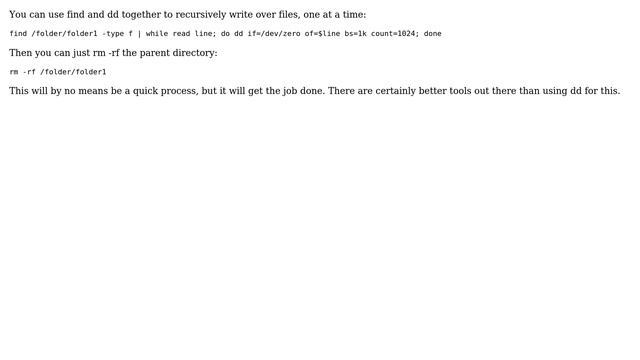 Can dd be used to wipe clean a directory? (4 Solutions!!) смотреть онлайн