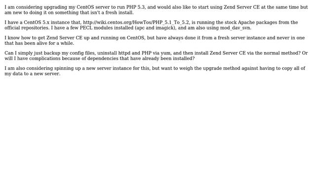 DevOps & SysAdmins: Migrating an existing CentOS 5.x server to use Zend Server CE смотреть онлайн