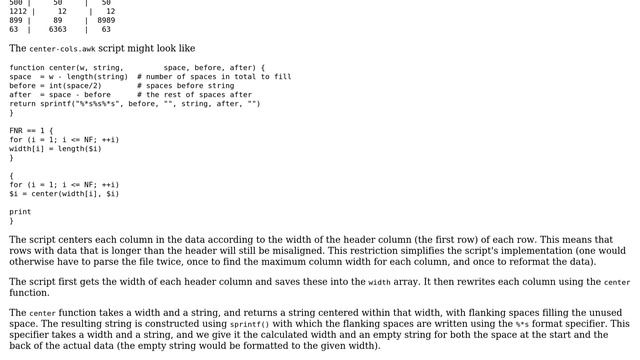 Unix & Linux: How do I center-align a column in UNIX? (2 Solutions!!) смотреть онлайн