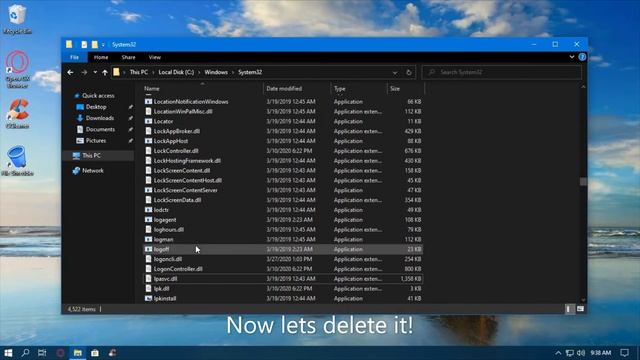 What happens when you delete LogonUI exe in Windows 10?