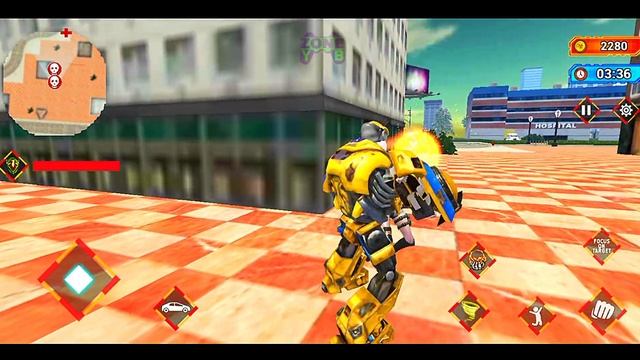 Grand Flying Robot Tornado Car Transform: Robot Transformation Game #4 - Android Gameplay смотреть онлайн