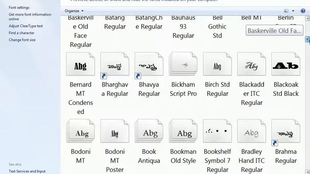 How to view the fonts installed in the system смотреть онлайн