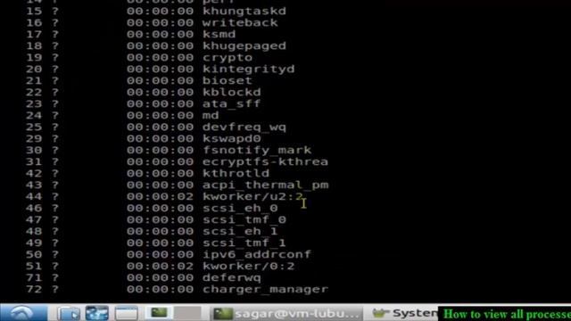 How to view all processes in Kubuntu смотреть онлайн