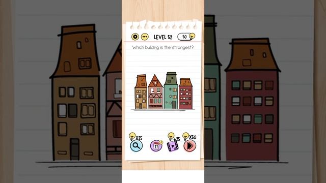 Which Building is the strongest|We need 9 Apples-Brain test Level 50-53 Solution/answer-Android gam смотреть онлайн