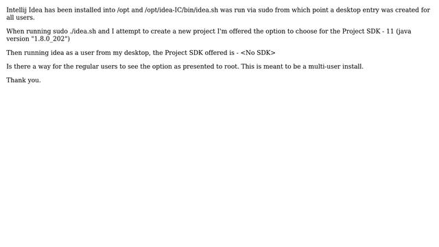 Intellij-Idea Linux Multi User Install ＜No SDK＞? смотреть онлайн