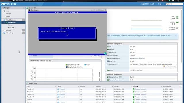 Install Checkpoint Gaia 80.30 on VMware ESXi 7.0-Security Management(SMS) or Gateway(Firewall) смотреть онлайн