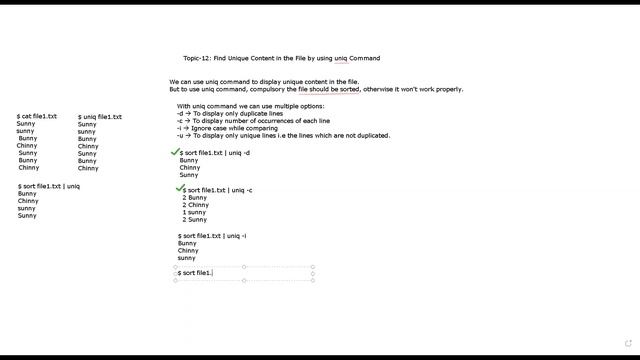 Topic 12 Find Unique content in the file смотреть онлайн