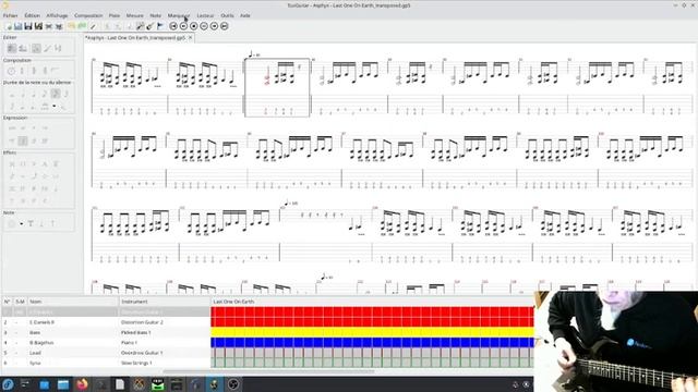 Asphyx / The Last One On Earth - played on Fedora 37 with TuxGuitar and Guitarix смотреть онлайн