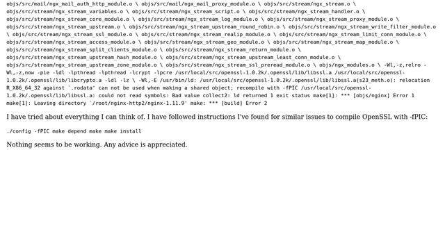Compiling nginx 1.11.9 on CentOS 6 with OpenSSL 1.0.2k (2 Solutions!!) смотреть онлайн