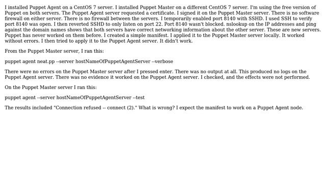 How do I apply a manifest from a Puppet Master server to a Puppet Agent node server? смотреть онлайн