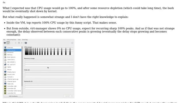 Unix & Linux: KVM reports strange CPU usage peaks (bash infinite recursion) смотреть онлайн
