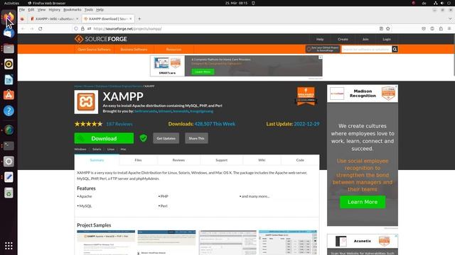 XAMPP for Linux, ubuntu, how to install, uninstall, start, stop XAMPP, creates HelloWorld localhos смотреть онлайн