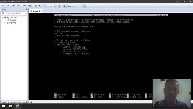 Konfigurasi IP Static pada Debian 8 смотреть онлайн