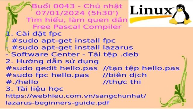 Tìm hiểu và làm quen dần Free Pascal Compiler смотреть онлайн