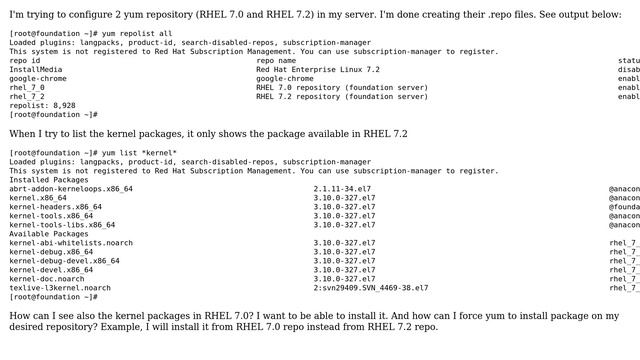 Unix & Linux: How to install package from multiple YUM repository? смотреть онлайн