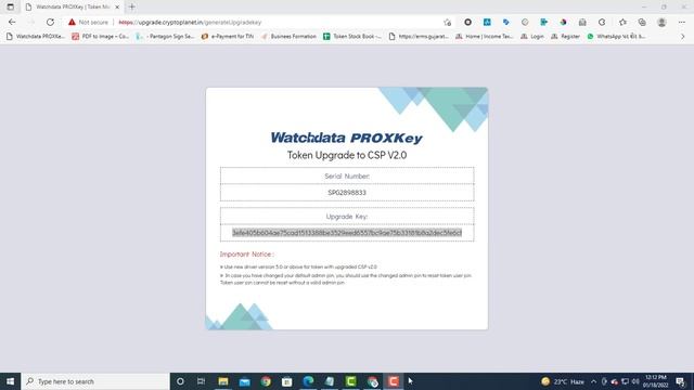 PROXKey Token Upgrade | Not Working Old Proxkey Token | Proxkey Token Update Online TO CSP V2.0 смотреть онлайн