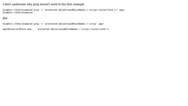 Unix & Linux: grep fails looking for string смотреть онлайн