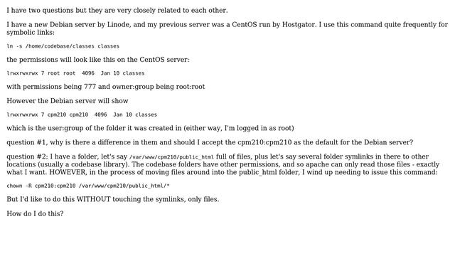 Unix & Linux: default owner and group for symlink and chown pass-through смотреть онлайн