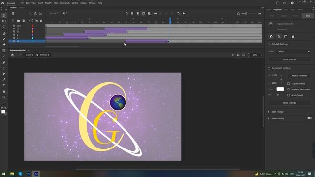How to Animate Logo In Adobe Animate смотреть онлайн