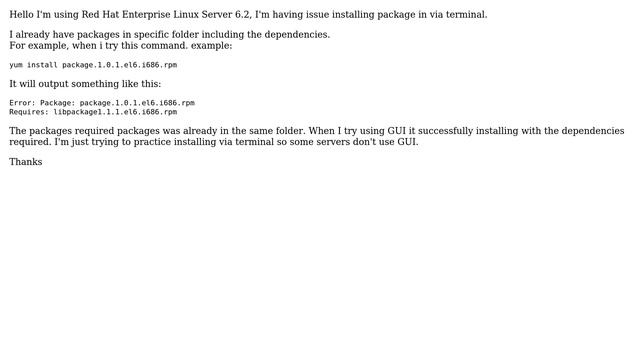 Unix & Linux: Installing from via terminal (YUM) vs using GUI with dependencies смотреть онлайн