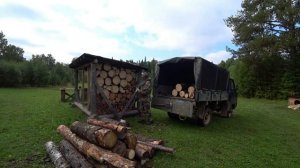 И снова утки. Таёжный быт, заготовка дров. Тулан захромал. Картошка в мундире на обед 6 серия