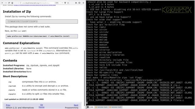 LFS on an Intel i486 Episode 186 - BLFS 22: Zip-3.0 смотреть онлайн
