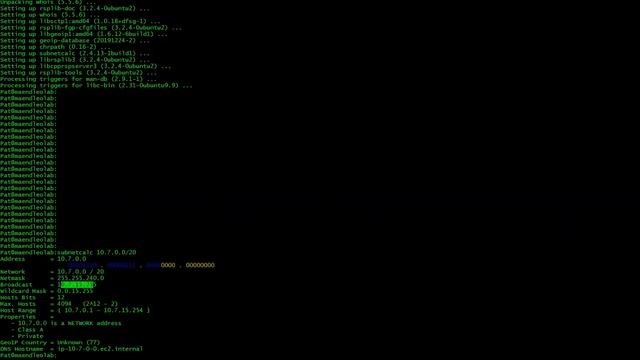 Linux Ubuntu Subnetcalc Utility смотреть онлайн