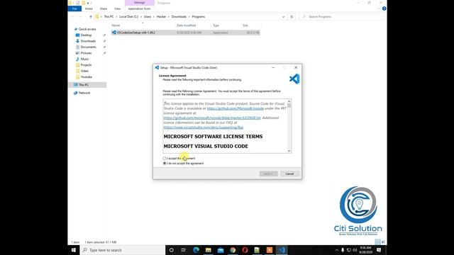 How to Download and Install Visual Studio Code in Windows 10 смотреть онлайн