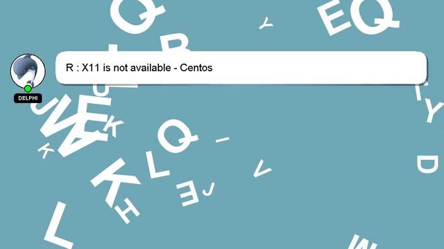 R : X11 is not available - Centos смотреть онлайн