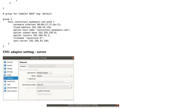 How to configure DHCP server in Virtualbox CentOS7 VM for Cobbler PXE boot? смотреть онлайн