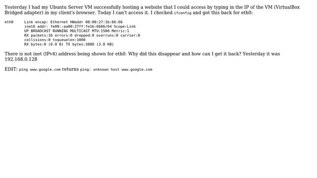 Ubuntu: Can't connect to site hosted on Ubuntu Server VM смотреть онлайн