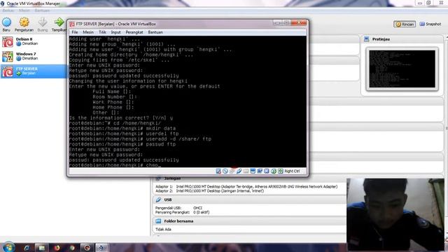Tutorial Konfigurasi FTP SERVER Debian 8 смотреть онлайн