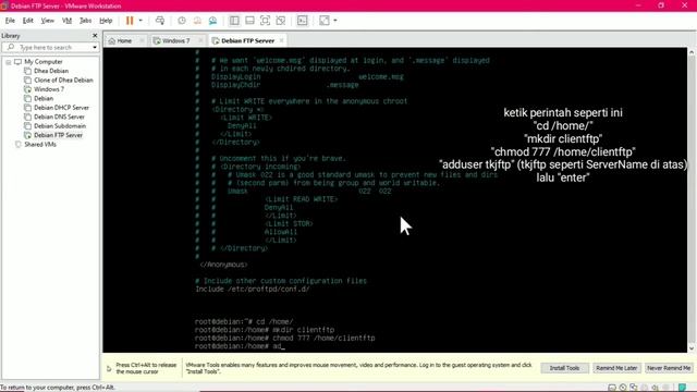 KONFIGURASI FTP SERVER DEBIAN 10 смотреть онлайн