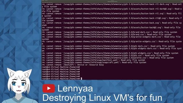 [Experiments] Destroying Linux VM's for fun; rm-rf /; Overwriting the dis and ram [ENG Neko Vtuber] смотреть онлайн