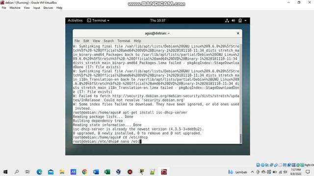Konfigurasi DHCP server pada Debian 9 смотреть онлайн