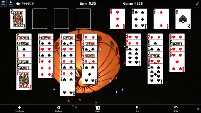 FreeCell Game #258 SOLVED Microsoft Solitaire Collection смотреть онлайн